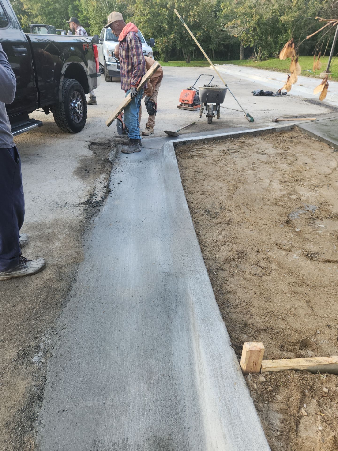 USDA Deer River Ranger District sidewalk and gutter repair in Cass Lake, Minnesota