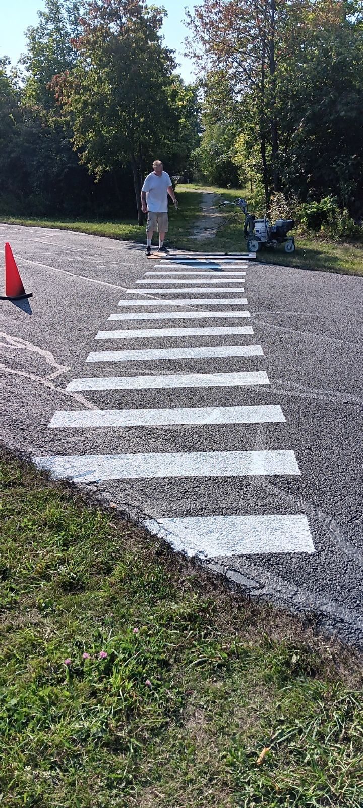 USDA St Ignace administrative site seal coating in St Ignace, Michigan