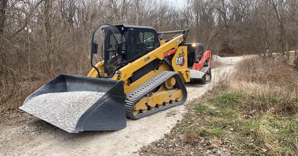 Trail resurfacing work in Missouri